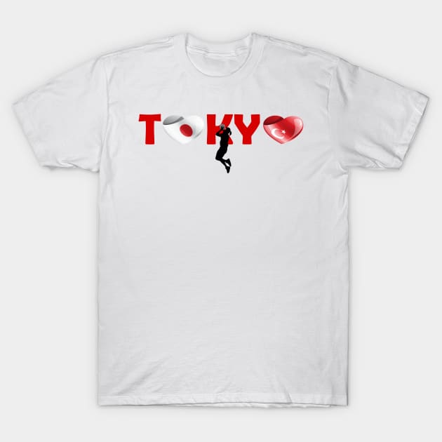 Sports, Basketball, Turkey in Tokyo! T-Shirt by ArtDesignDE